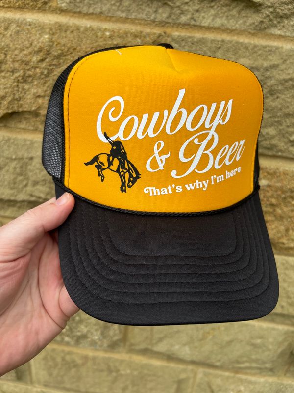 Cowboys & Beer Foam Trucker Cap