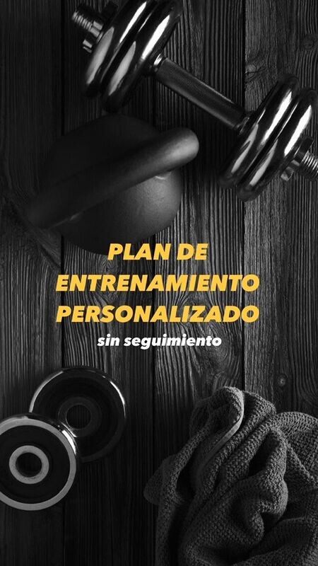 Plan de entrenamiento personalizado sin seguimiento