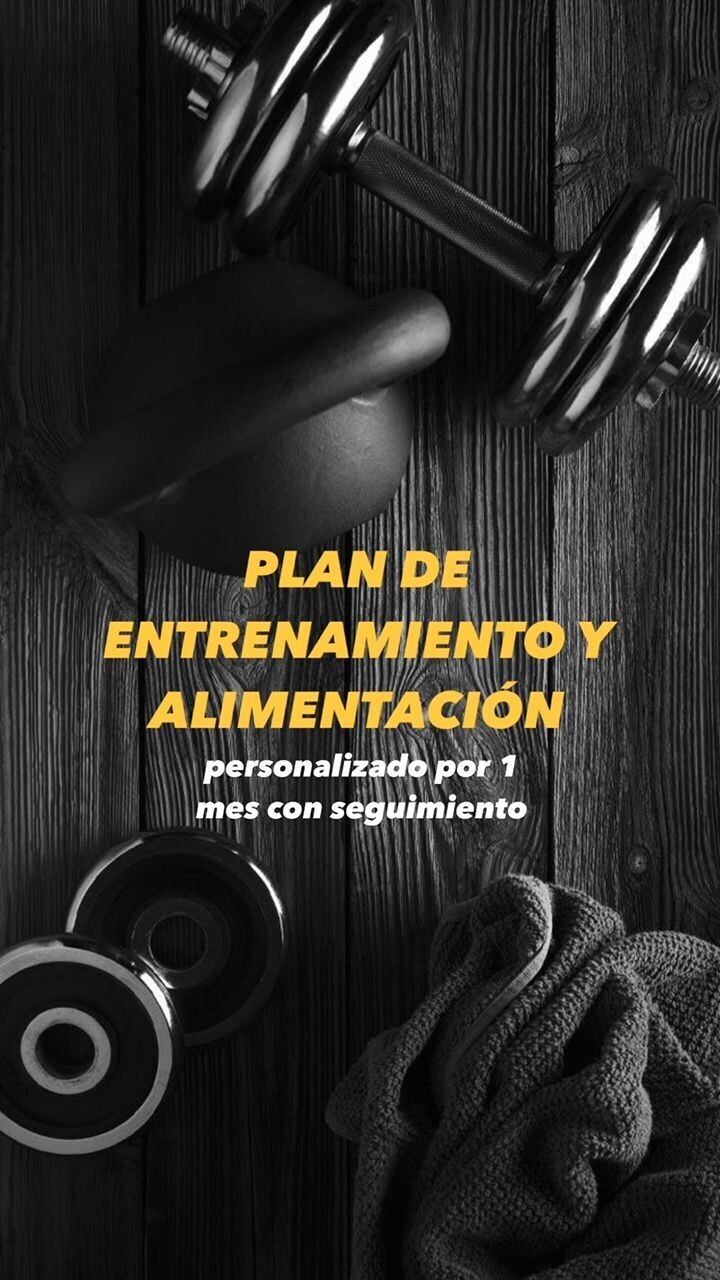 Plan de entrenamiento x 1 mes personalizado 1a1 Plan de entrenamiento x 1 mes personalizado 1a1