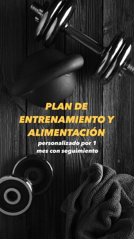 Plan de entrenamiento x 1 mes personalizado 1a1