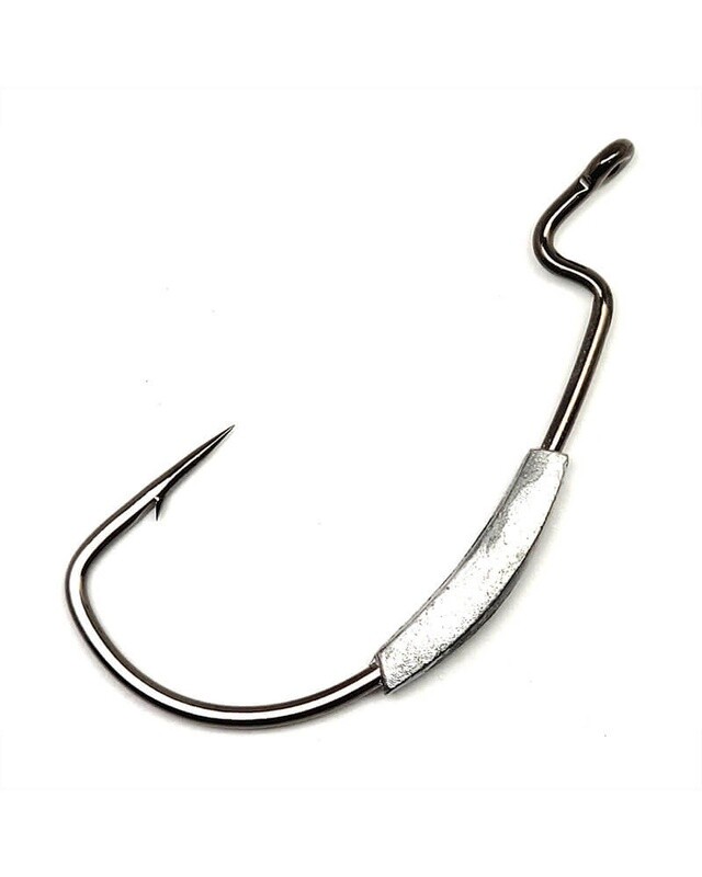 Weighted EWG Superline Single Worm Hooks 5-Pack