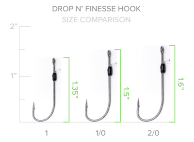 Green Series Drop N&#39; Finesse Hook 