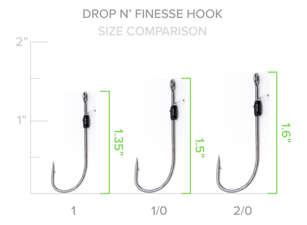 Green Series Drop N&#39; Finesse Hook 