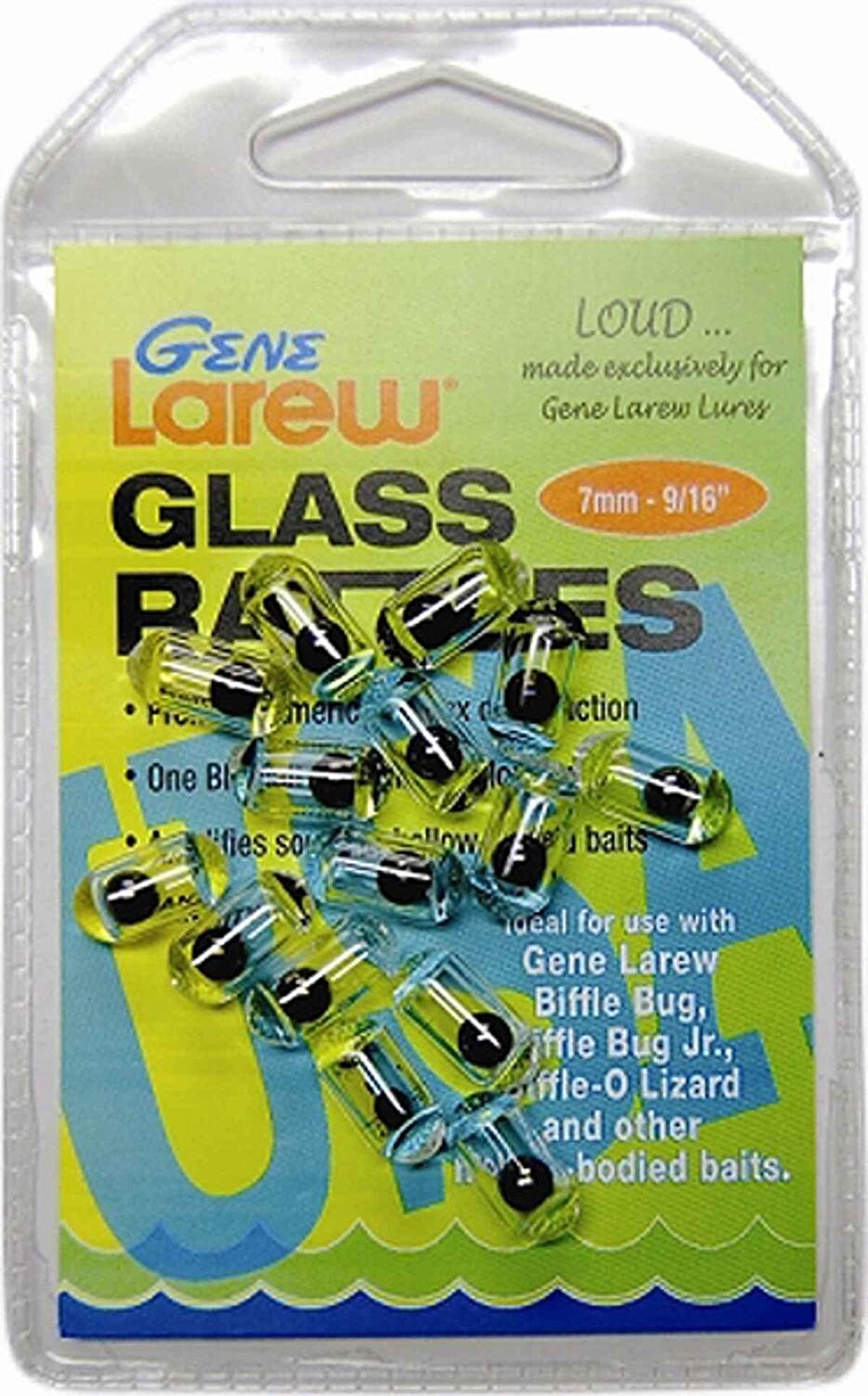 Bass Glass Rattles 7mm Glass 9/16&#39;&#39; 15pk
