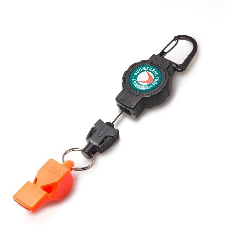 Retractable Gear Tether w/ Fox 40 Safety Whistle