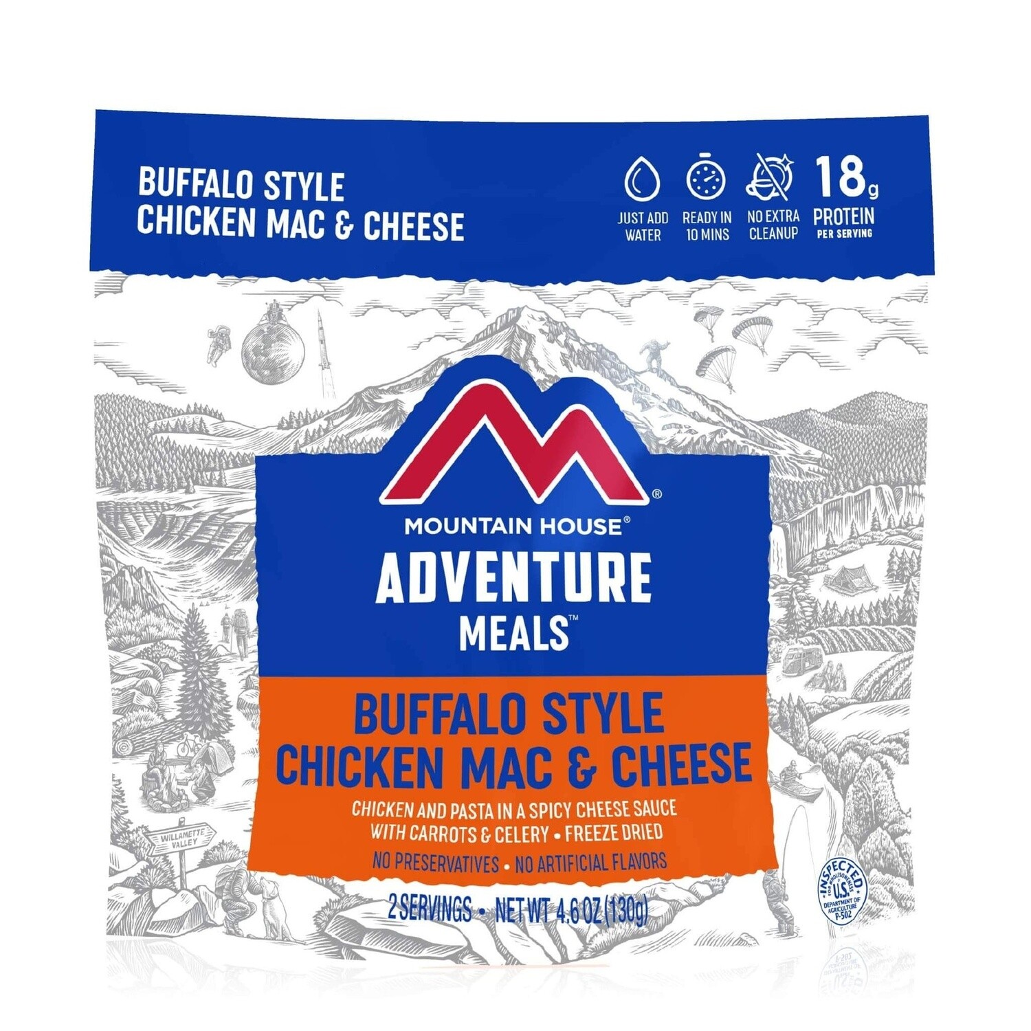 Adventure Meals Buffalo Style Chicken Mac &amp; Cheese