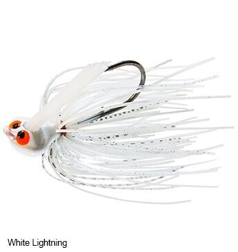 Crosseyez Flipping Jigs, Color: White Lightning, Size: 3/8 oz