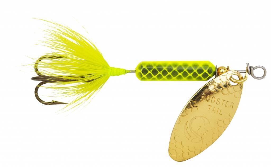 Rooster Tail, Color: Chartreuse, Size: 1/4 oz