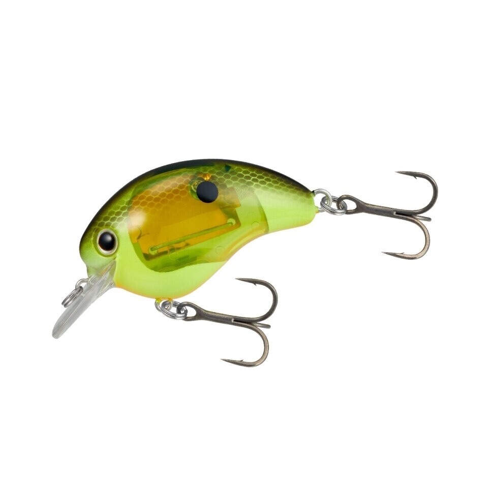 World Rush Square Bill Crankbait, Color: Blk/ Chrt