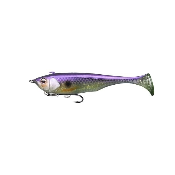 Dunkle Swimbait, Color: Purple Chartreuse