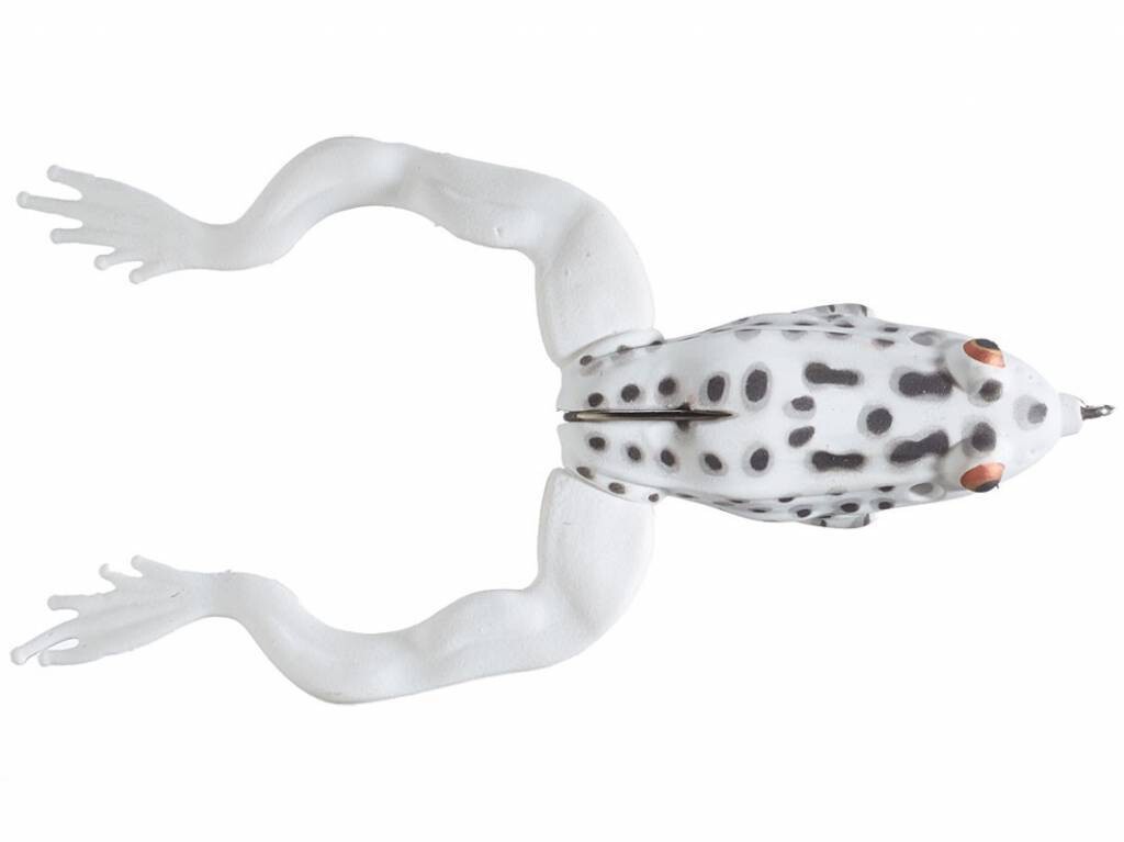 3D Frog hollow body, Color: White Leopard Matte