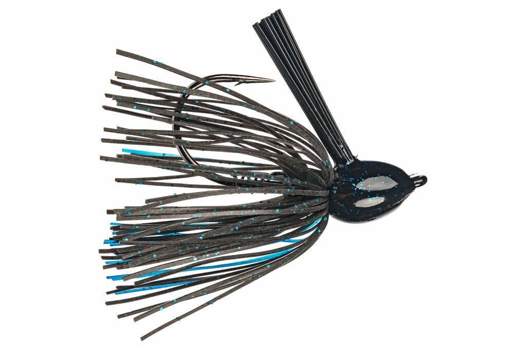 HA Fluro Flipping Jig, Color: Blk/ Blu, Size: 3/4 Oz