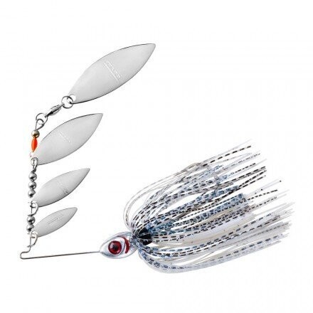 Super shad spinner bait, Color: Crm/ pur, Size: 3/8 OZ
