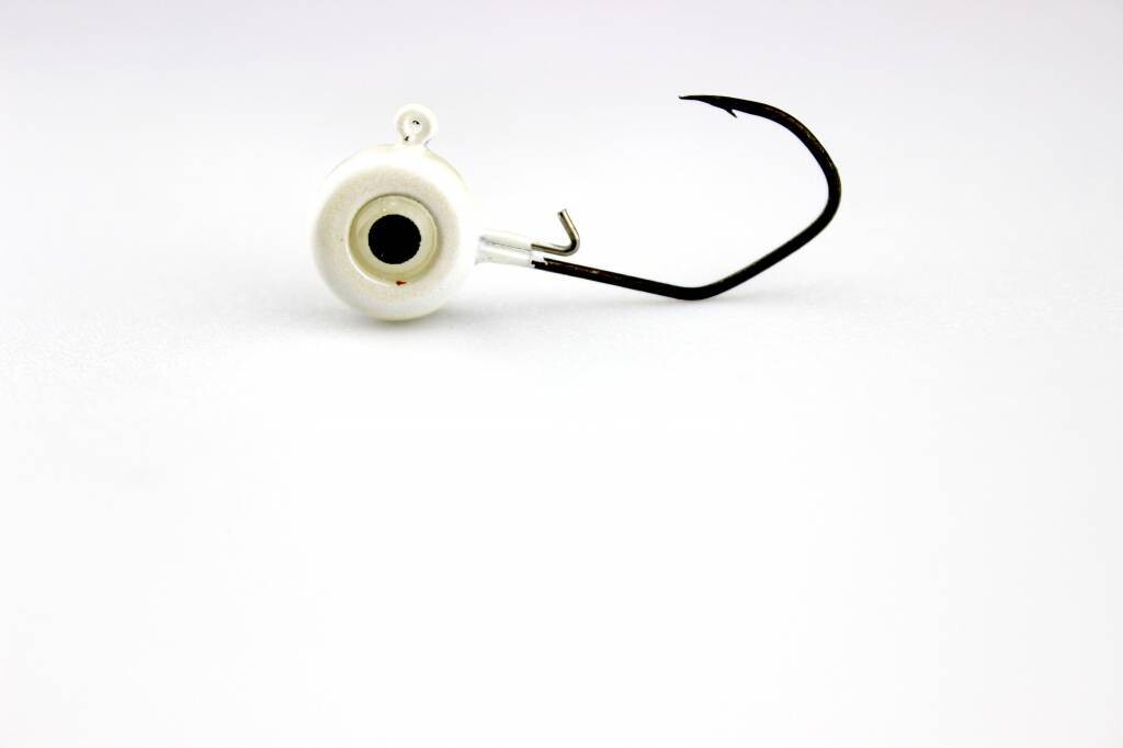 slasher jig head, Color: White, Size: 1/32 Oz