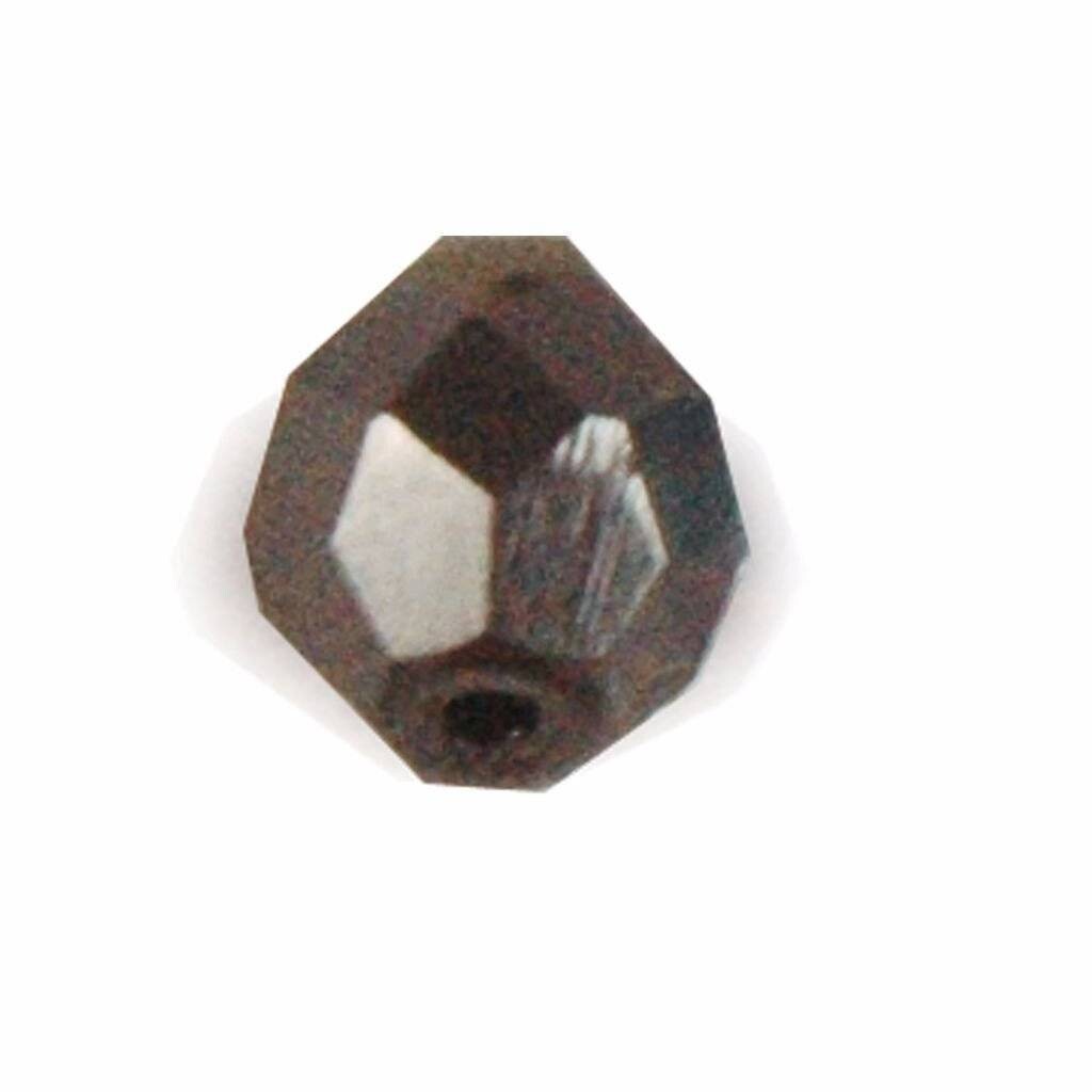 Faceted Glass Beads, Color: Black