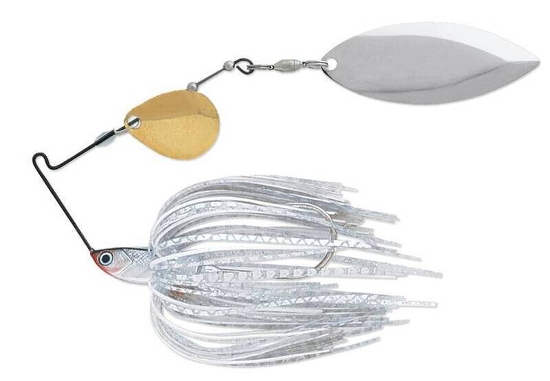 T-1 Titanium Willow/Willow Spinnerbait, Color: Silver Shad, Size: 3/8 OZ