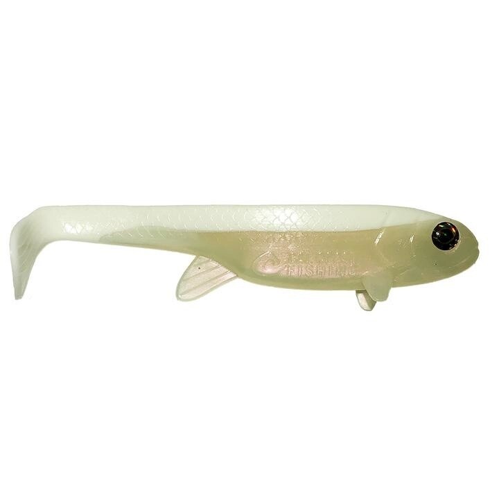 Twerk Minnow, Color: White Lightning, Size: 5.5&quot; (2 per pack)