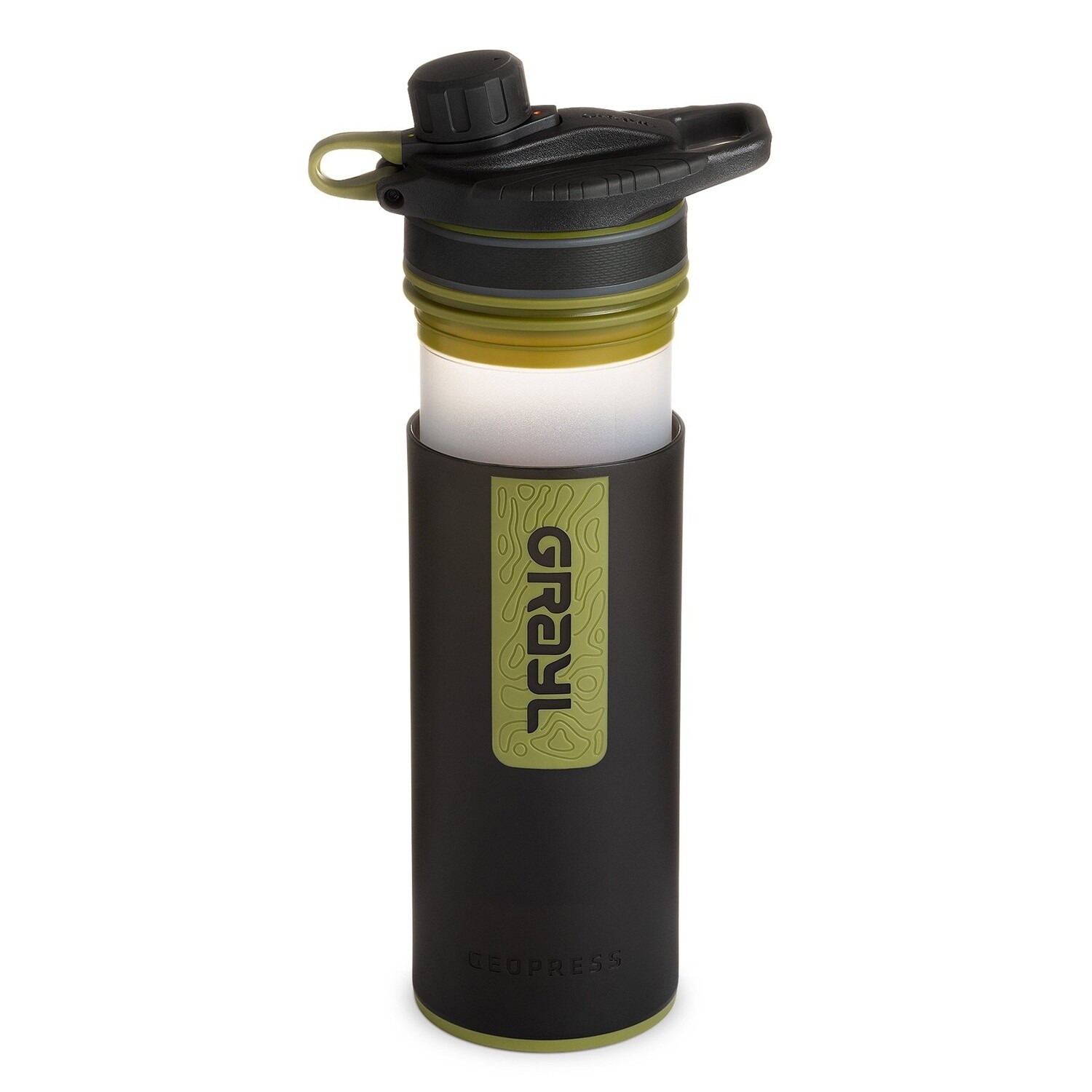 GeoPress Purifier Bottle, Color: Camo Black, Size: 24oz