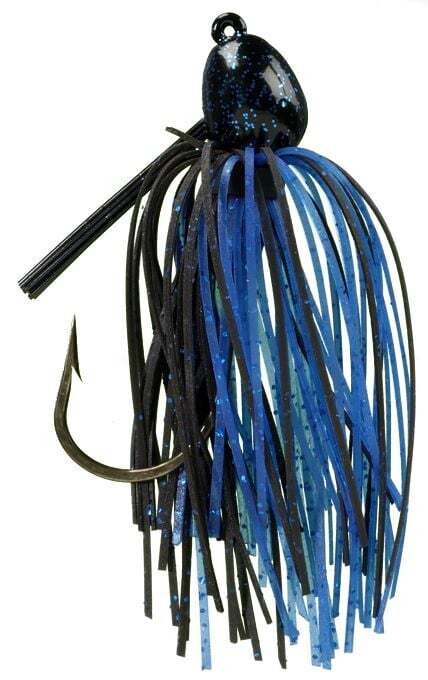 Bitsy Bug Mini-jig, Color: Blk/ Blu, Size: 3/16 oz