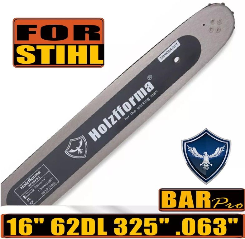 16" Bar .325 .063 62 Stihl Mini A074 Holzfforma