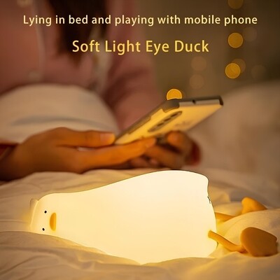 Cute Lying Duck Silicone Nightlight