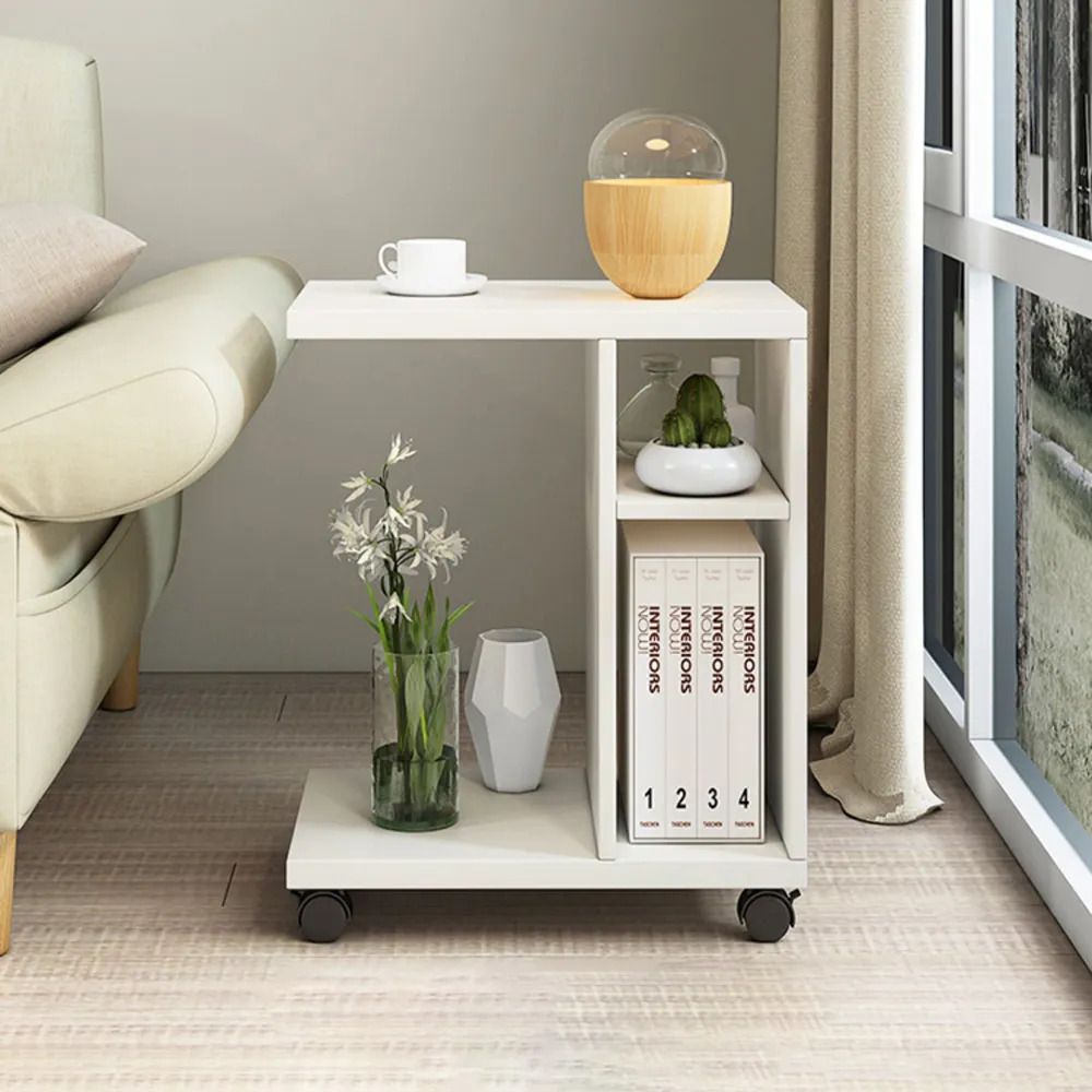 Side Table with Shelves