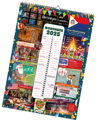 Multiculturele feestkalender '25/'26 (A2 formaat)