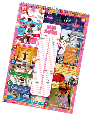 Multiculturele feestkalender '25/'26 (A3 formaat)
