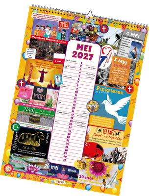 Multiculturele feestkalender '26/'27 (A2 formaat)