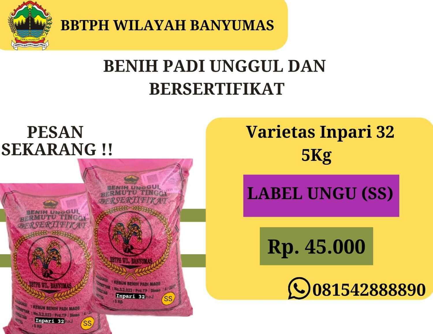 Benih Padi Varietas Inpari 32 BP