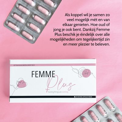 Femme Plus 40 capsules + 20 capsules gratis - voor de vrouw - Verbeterde formule!