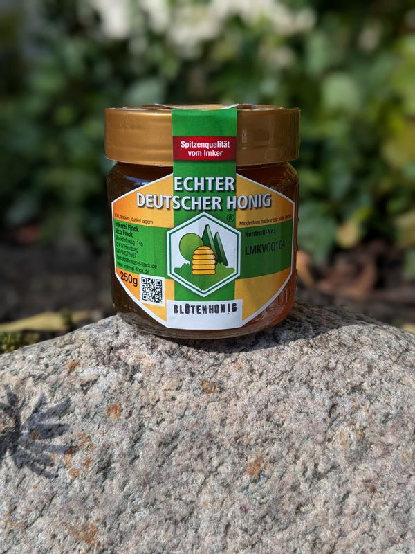 Blütenhonig Frühling 2024, cremig, 250g Glas