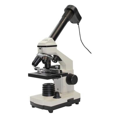 Microscópio monocular 1280x LED