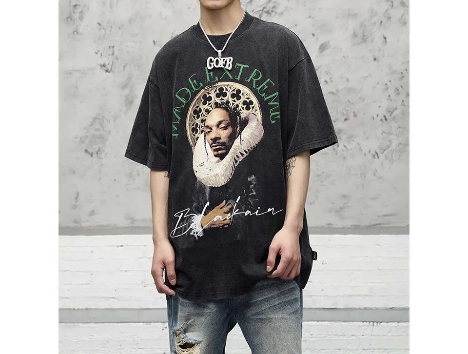 Hip Hop Short Sleeve Oversized Tee