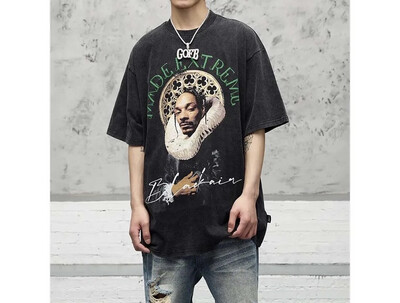 Hip Hop Short Sleeve Oversized Tee