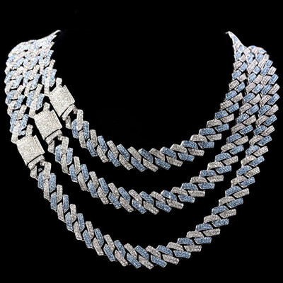 Zircon Rhinstones Cuban Chain