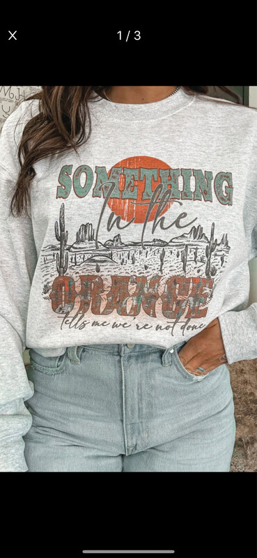 Something In The Orange Graphic Sweatshirt