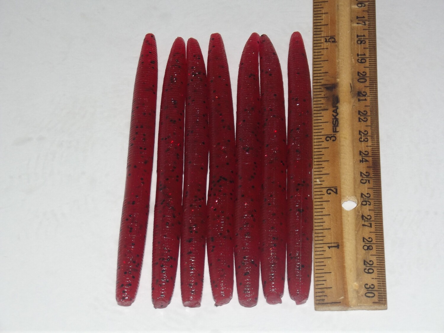 Soft Plastics -Blood Red Senko Worms