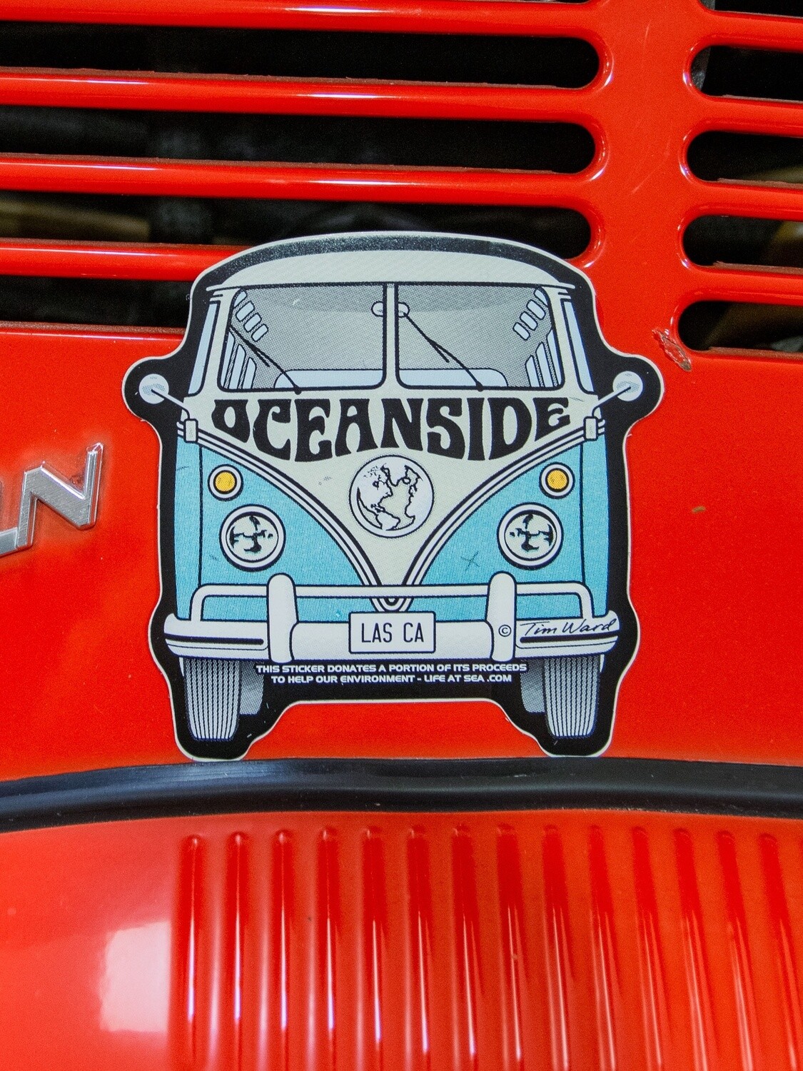 Life at Sea "VW Bus Front Sticker" Large