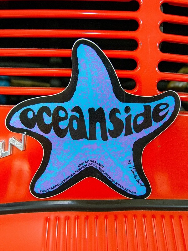 Lrg Sticker-Oceanside Starfish