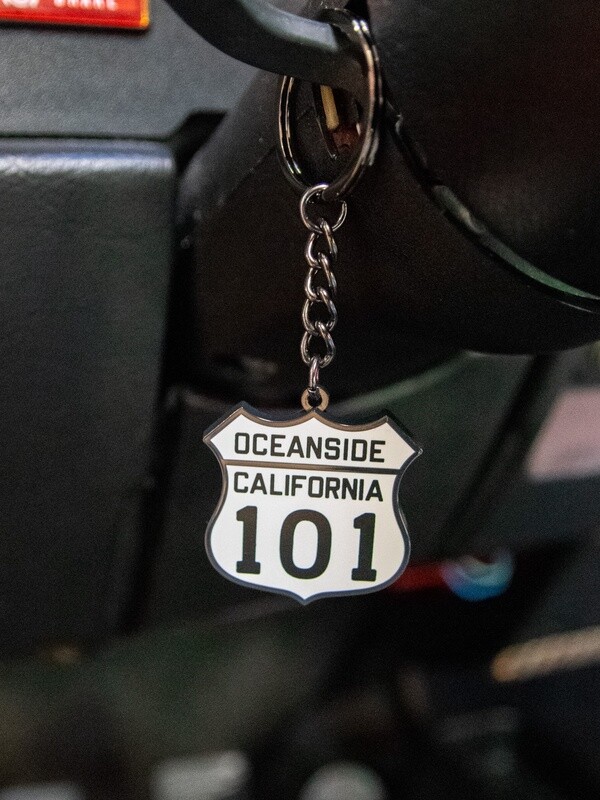 Oceanside, CA  Hwy 101 Keychain
