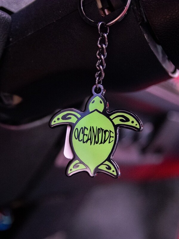 Oceanside Turtle Keychain
