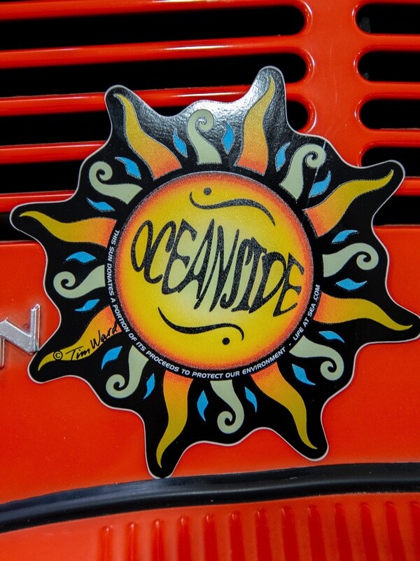 Lrg Sticker-Oceanside Sun