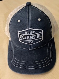 Oceanside Embroidery Navy Trucker Cap
