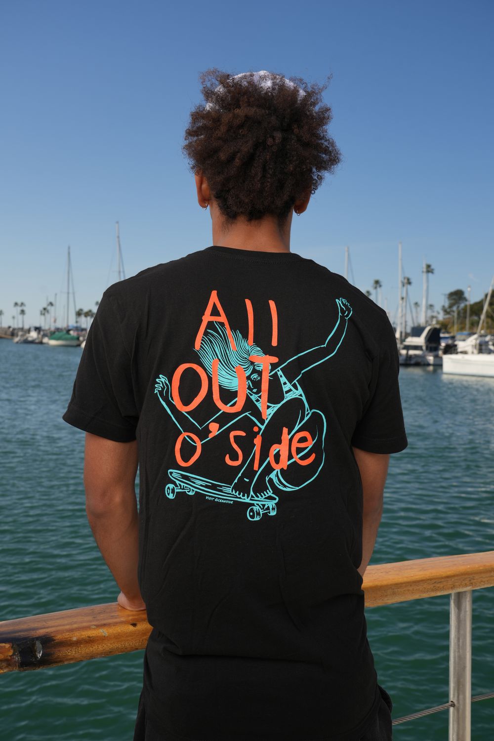 Black " All Out O'side" - Skater