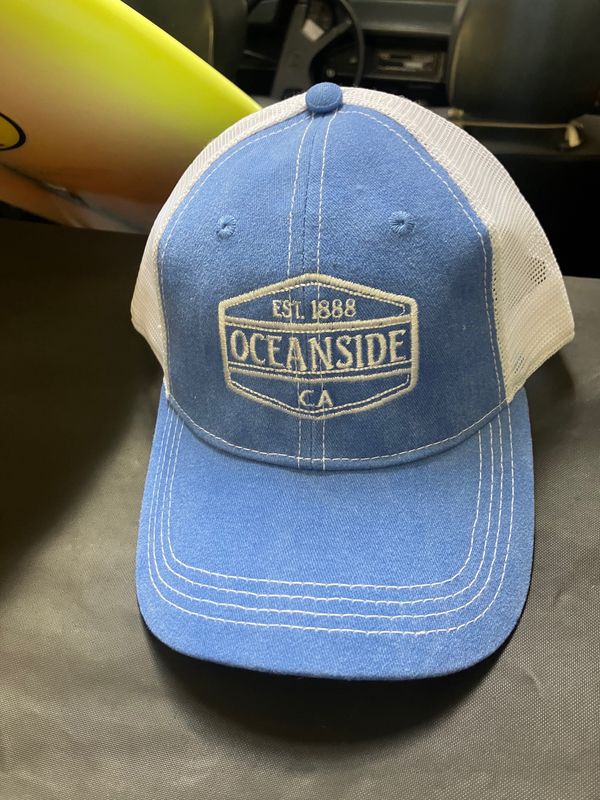Oceanside Embroidery Lt. Blue Trucker Cap