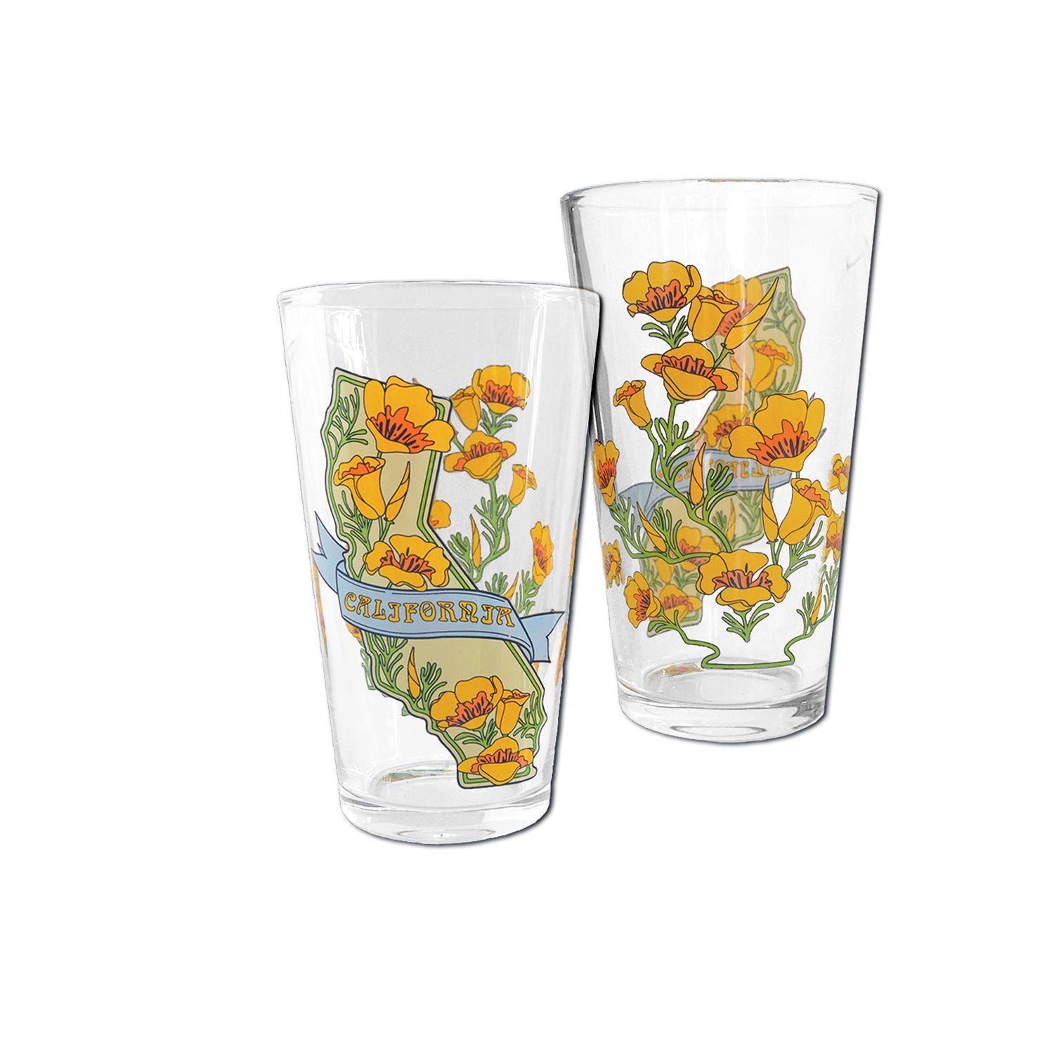 Poppy Pint Glass
