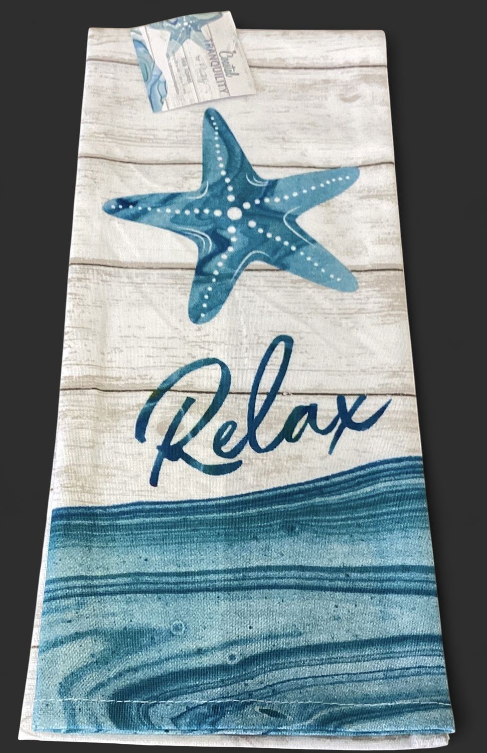 "Relax" Tea Towel