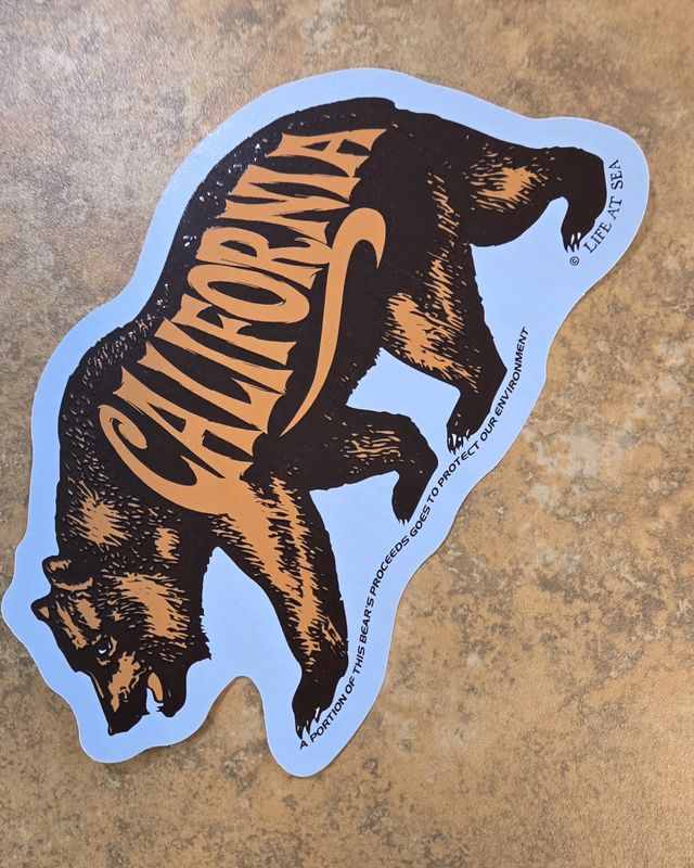 Lrg Sticker-CA Bear (California)