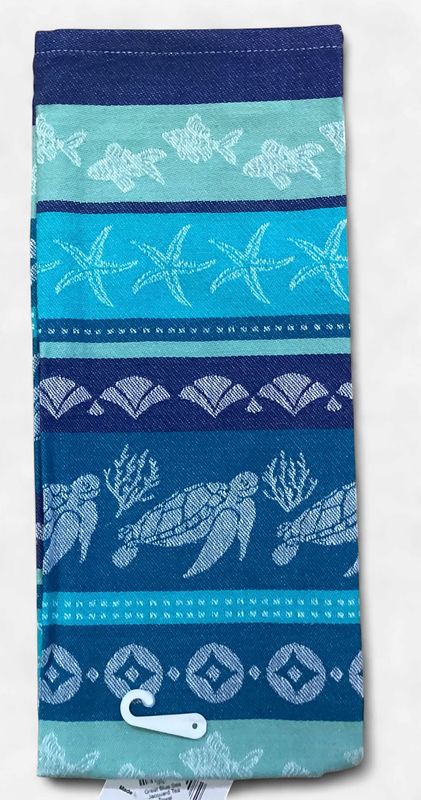 Great Blue Sea Jacquard Tea Towel